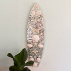 Mirrored Disco Seashell Surfboard Wall Art - 3 Feet